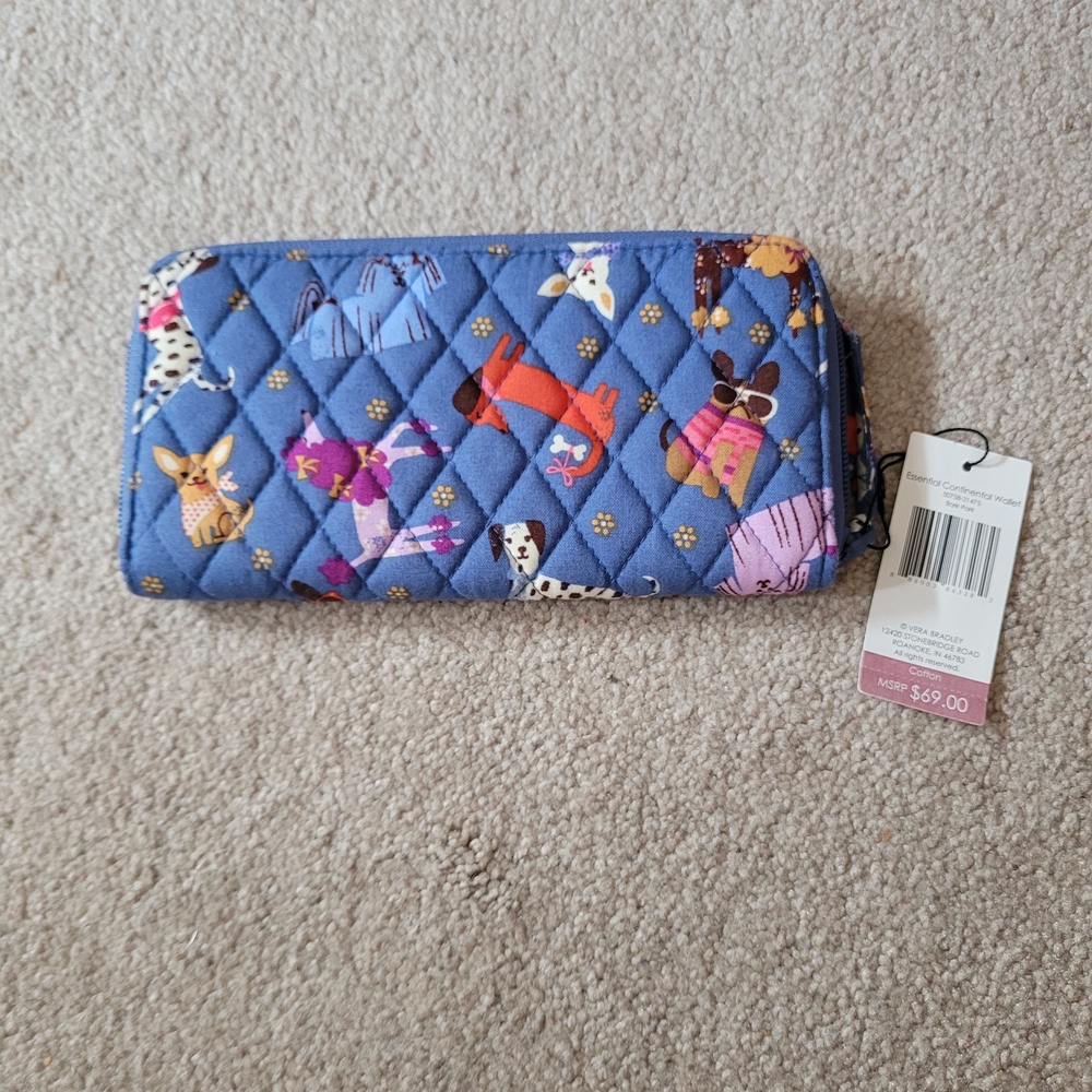 NWT VERA BRADLEY BARK PARK WALLET
